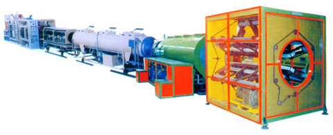 PE大口徑夾克管擠出機(jī)生產(chǎn)線 （聚乙稀夾克管生產(chǎn)線 ）